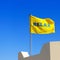 Yellow flag with a word Relax