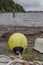 Yellow Float on Shore of Samish Bay