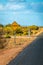 Yellow Floodway street sign in Australian Outback