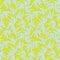 Yellow Floral Brush strokes Seamless Pattern Background