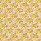 Yellow floral summertime seamless vector pattern