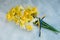 Yellow flowers and the flag of Ukraine, Ukrainian symbols