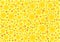 Yellow flowery pattern background for wallpaper