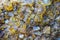yellow fluorite mineral texture