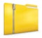 Yellow folder with zipper