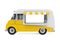 Yellow Food Truck Isolated