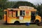 Yellow Food Truck in Koloa, Kauai, Hawaii