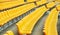 Yellow football seats