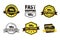 Yellow Free Shipping Badges