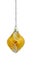 Yellow Frosted Christmas Bauble