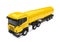 Yellow Fuel Tanker Truck