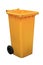 Yellow garbage bins