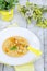 Yellow gazpacho soup