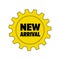 Yellow gear with words `New Arrival`