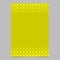 Yellow geometrical halftone pattern brochure template - vector document graphic