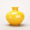 Yellow Ginger Jar Vase - Retro Charm Meets Minimalist Purity