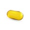 Yellow glass capsule.Isolated Pills .Crystal banner .Desing element vector .