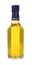 Yellow glass liquor bottle