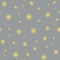 Yellow glowing fireflies seamless vector pattern