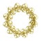 Yellow Gold Wreath Isolated On White