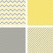 Yellow gray trendy minimal seamless patterns. Abstract geometric vector backgrounds for wallpaper, fabric print