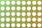 Yellow green repeated seamless pattern of apple like a scrabble with space to write