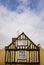 Yellow half timbered house