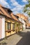 Yellow half-timbered residential house Ystad Sweden