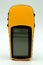 Yellow handheld GPS navigator