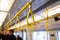 Yellow Hanging Strap in a public transport