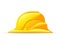 Yellow hard hat safety symbol vector icon