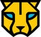 Yellow head panther logo