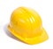 Yellow helmet isolated