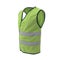 Yellow High Visibility Safety Jacket. Isolated 3D Illustration On White Background