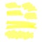 Yellow highlighter collection vector illustration sketch hand dr