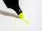 Yellow highlighter marker