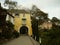 Yellow house in Portmeirion village, Wales, UK