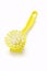 Yellow household plastic brush