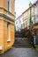 Yellow houses in the Bergen old town