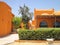 Yellow houses in El Gouna town, Egypt
