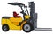 Yellow hydraulic forklifts