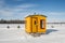 Yellow Ice Fishing Cabins in Ste-Rose Laval