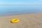 Yellow inflatable paddling circle