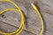 Yellow internet cable