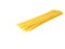 Yellow Italian spaghetti on a white background ready to be cooked.