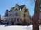 Yellow Italianate in Snow