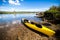 Yellow Kayak Ready to be Used