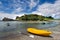 Yellow Kayak on the shore