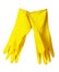 Yellow kitchen gloves