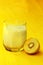Yellow kiwi juice